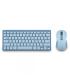 NGS Fantasy Pack Teclado Compacto Silencioso + Raton Silencioso 1600dpi 5 Botones - Conexion 2,4GHz, BT1 y BT2 - Color Azul