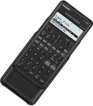 Casio FC-100V-2 Calculadora Financiera - Pantalla de 4 Lineas - Visualizacion de Varios Parametros al mismo Tiempo - Teclas..