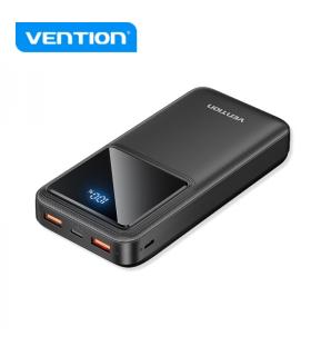 Vention Bateria Powerbank 20000mAh 22.5W USB (C+A+A) con Pantalla LED - Color Negro