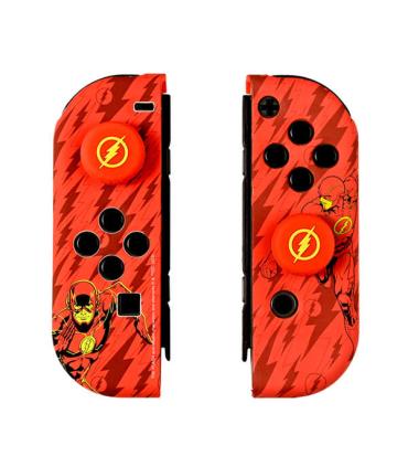 FR-TEC Combo Pack Carcasa Dura y Grips The Flash para Nintendo Switch - Caja de 16 Juegos - Diseño Unico y Agarre Mejorado - Col