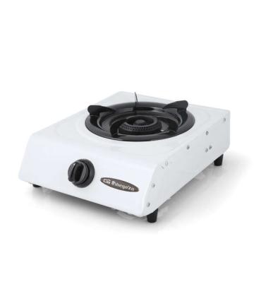 Orbegozo FO 1600 Hornillo a Gas Blanco - Encendido Piezoelectrico - Quemador de Triple Corona - Versatil y Practico - Ideal..