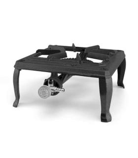 Orbegozo FO 6100 Hornillo a Gas Portatil Resistente - Potente Quemador de 3.5kW - Parrilla de Hierro Fundido - Uso Exterior Segu