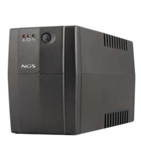 NGS Fortress 1200 V3 SAI 800VA UPS 480W - Tecnologia Off Line - Funcion AVR - 2x Schukos - Proteccion Sobrecargas y Cortocircuit