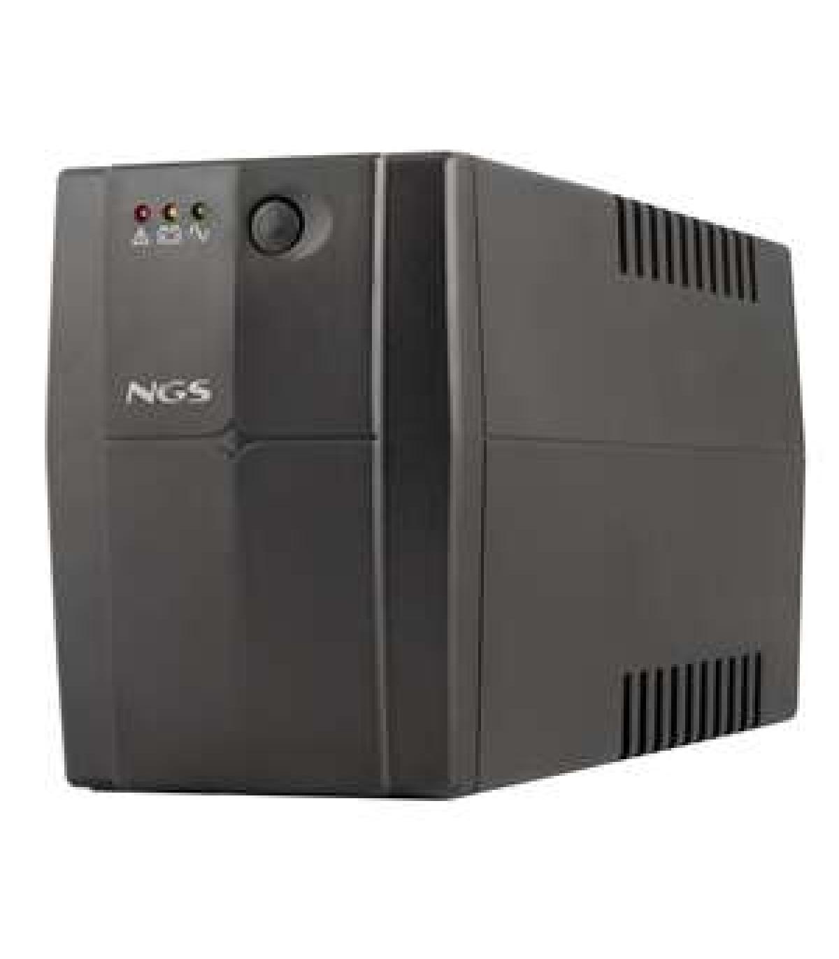 NGS Fortress 1200 V3 SAI 800VA UPS 480W - Tecnologia Off Line - Funcion AVR - 2x Schukos - Proteccion Sobrecargas y Cortocircuit