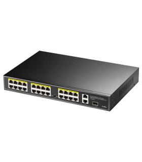 Cudy FS1026PS1 Switch Gigabit de 24 puertos PoE+ de 10/100 Mbits + 2 Puerto de Enlace Ascendente Gigabit + 1 Ranura SFP de 1,25.