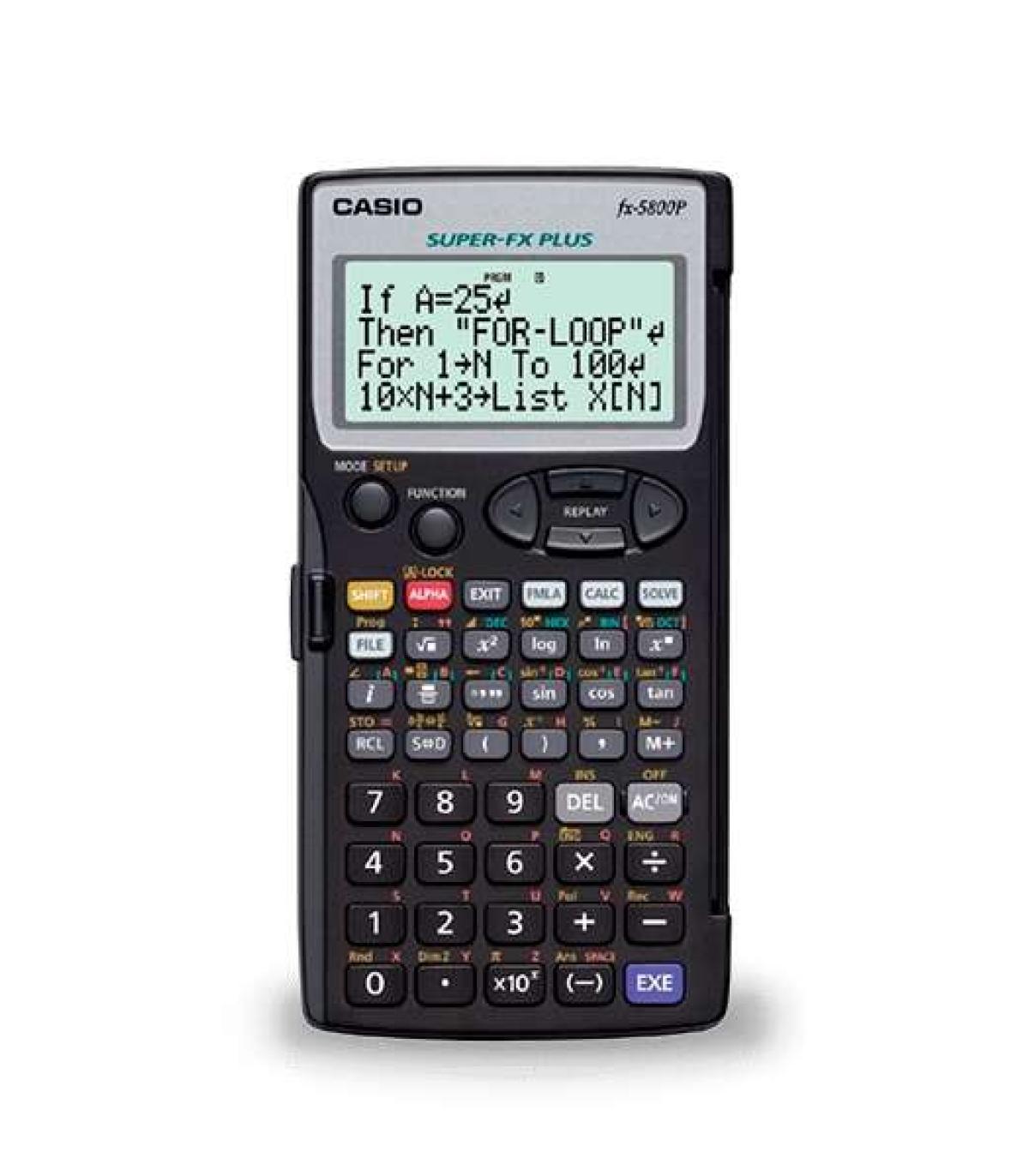 Casio FX-5800PLUS Calculadora Programable de Sobremesa - Pantalla de 4 Lineas - 664 Funciones - 26 Memorias - 128 Formulas Almac