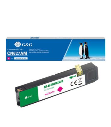 G&G HP 971XL Magenta Cartucho de Tinta Pigmentada Generico - Reemplaza CN627AE/CN623AE