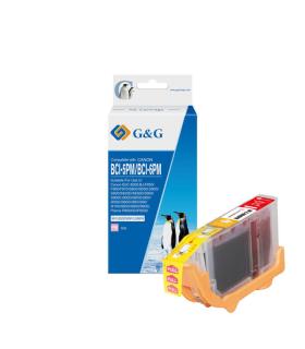 G&G Canon BCI6/BCI5/BCI3 Magenta Photo Cartucho de Tinta Generico - Reemplaza 4710A002