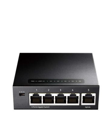 Cudy GS105 Switch 5 Puertos Gigabit Adaptables 10/100/1000 Mbps