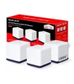 Mercusys H50G Sistema Wi-Fi Mesh AC1900 - 3 Unidades Halo - Cobertura hasta 550 m² - Roaming sin Interrupciones