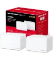 Mercusys H80X Sistema Wi-Fi 6 Mesh AX3000 Doble Banda - 2 Unidades Halo - Cobertura hasta 650 m² - 3 Puertos Gigabit por Unidad 