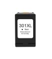 HP 301XL Negro Cartucho de Tinta Remanufacturado - Muestra Nivel de Tinta - Reemplaza CH563EE/CH561EE