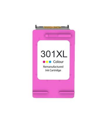HP 301XL Color Cartucho de Tinta Remanufacturado - Muestra Nivel de Tinta - Reemplaza CH564EE/CH562EE