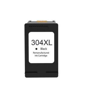 HP 304XL Negro Cartucho de Tinta Remanufacturado - Muestra Nivel de Tinta - Reemplaza N9K08AE/N9K06AE