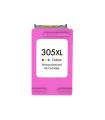 HP 305XL Color Cartucho de Tinta Remanufacturado - Muestra Nivel de Tinta - Reemplaza 3YM63AE/3YM60AE