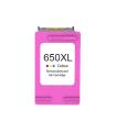 HP 650XL Color Cartucho de Tinta Remanufacturado - Reemplaza CZ102AE