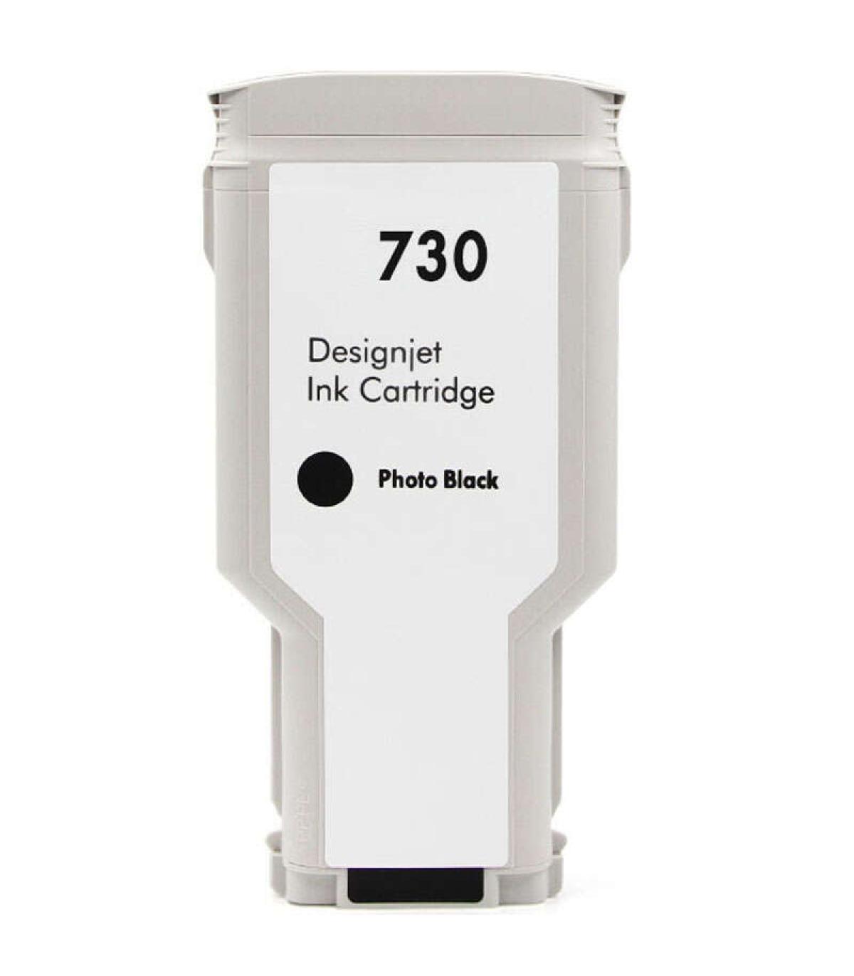 HP 730 Negro Photo Cartucho de Tinta Generico - Reemplaza P2V73A/P2V67A