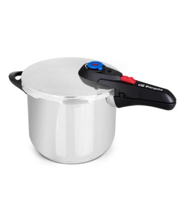 Orbegozo HP 10006 Olla Super Rapida - Capacidad 10 Litros - Cinco Sistemas de Seguridad - Fondo Termo Difusor - Apto para Todo..