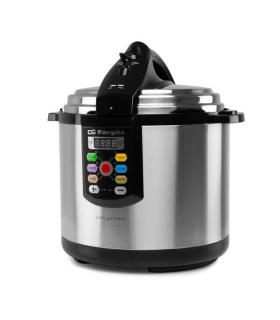 Orbegozo HPE 6075 Olla a Presion Electrica Ultra Rapida - Temporizador Programable - Menus Pre-Configurados - Ahorro Energetico.