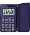 Casio HS-8VERA Calculadora de Bolsillo con Tapa - Pantalla LC Extragrande de 8 Digitos - Funcion Conversor de Euros - Color Azul
