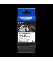 Brother HSe231E Cinta Tubo Termorretractil Original de Etiquetas para Cables - Texto negro sobre fondo blanco - Ancho 11.2mm x 1