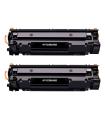 Canon 728/725/712/713/726 Negro Pack de 2 Cartuchos de Toner Genericos - Reemplaza 3500B002/3484B002/1870B002/1871B002/3483B002