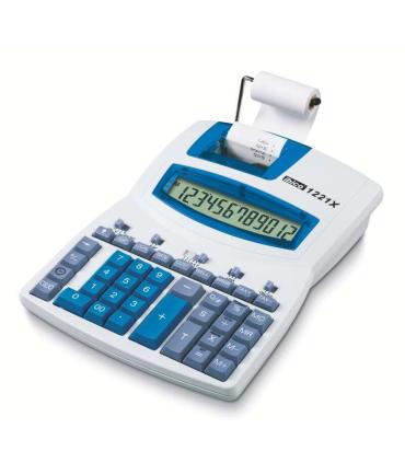 Ibico Calculadora Semi-Profesional 1221xNumeros Inteligentes - Inclinado, 12 Digitos Display Lcd - Impresion a 2 Colores - Veloc