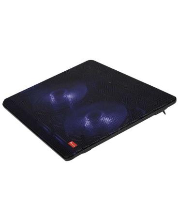 NGS Jetstand Base de Refrigeracion para Portatil hasta 15.6" - Iluminacion LED Azul - 1x USB - 2 Ventiladores Silenciosos - 2 Ni
