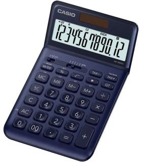 Casio JW-200SC Calculadora de Sobremesa - Pantalla LCD de 12 Digitos Inclinacion Ajustable - Alimentacion Solar y Pilas - Color.