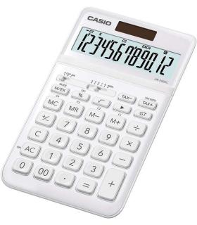 Casio JW-200SC Calculadora de Sobremesa - Pantalla LCD de 12 Digitos Inclinacion Ajustable - Alimentacion Solar y Pilas - Color.