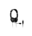 Kensington Auriculares con Microfono USB - Diadema Ajustable - Almohadillas Acolchadas - Controles en Cable - Cable de 1.80m - C