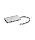 Kensington UH1400P Hub USB-C 3x USB 3.2, 1x USB-C hasta 85W , 1x HDMI 2.0, Lector SD, Lector MicroSD - Color Plata