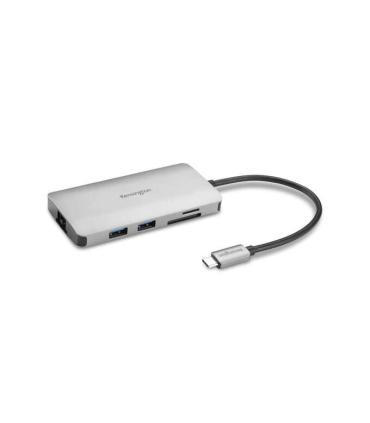 Kensington UH1400P Hub USB-C 3x USB 3.2, 1x USB-C hasta 85W , 1x HDMI 2.0, Lector SD, Lector MicroSD - Color Plata