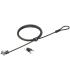 Kensington N17 Candado con Llave para Ordenadores Portatiles Dell - Cabezal Resistente - Tecnologia Hidden Pin - Cable de Acero.