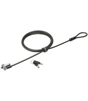 Kensington N17 Candado con Llave para Ordenadores Portatiles Dell - Cabezal Resistente - Tecnologia Hidden Pin - Cable de Acero.