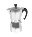 Orbegozo KF 600 Cafetera Italiana Placentera y Segura - Capacidad para 6 Tazas - Mango Ergonomico - Valvula de Seguridad - Facil