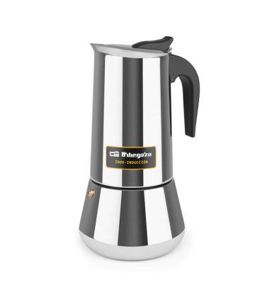 Orbegozo KFI 1260 Cafetera Italiana de Acero Inoxidable - Capacidad para 12 Tazas - Mango Ergonomico - Compatible con Estufas..