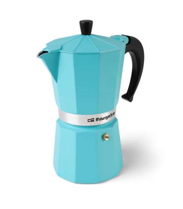 Orbegozo KFV 1245 Cafetera de Aluminio - Prepara 12 Tazas de Cafe en Minutos - Compatible con Diferentes Tipos de Cocinas - Mang
