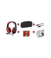 Konix Mythics Gamer Switch Pack Auriculares + Funda de Transporte + Protector Pantalla Vidrio Templado + Estuche para 4 Cartucho