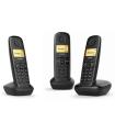 Gigaset A170 Trio Telefono Inalambrico Dect + 2 Supletorios - Identificador de Llamadas - Bloqueo de Teclado - Control de Volume