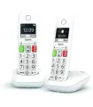 Gigaset E290 Duo Telefono Inalambrico Dect + 1 Supletorio - Pantalla Grande en B/N - Teclas con Numeros Grandes - Volumen con Fu