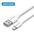 Vention Cable USB Macho a Lightning Macho 3A - 1m - Color Blanco