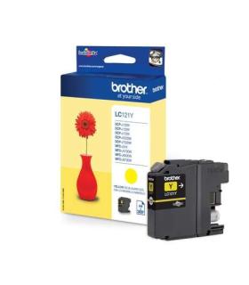 Brother LC121 Amarillo Cartucho de Tinta Original - LC121YBP