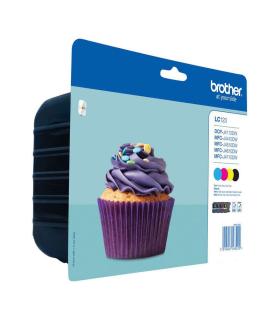 Brother LC123 Pack de 4 Cartuchos de Tinta Originales - LC123VALBP