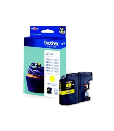 Brother LC123 Amarillo Cartucho de Tinta Original - LC123YBP