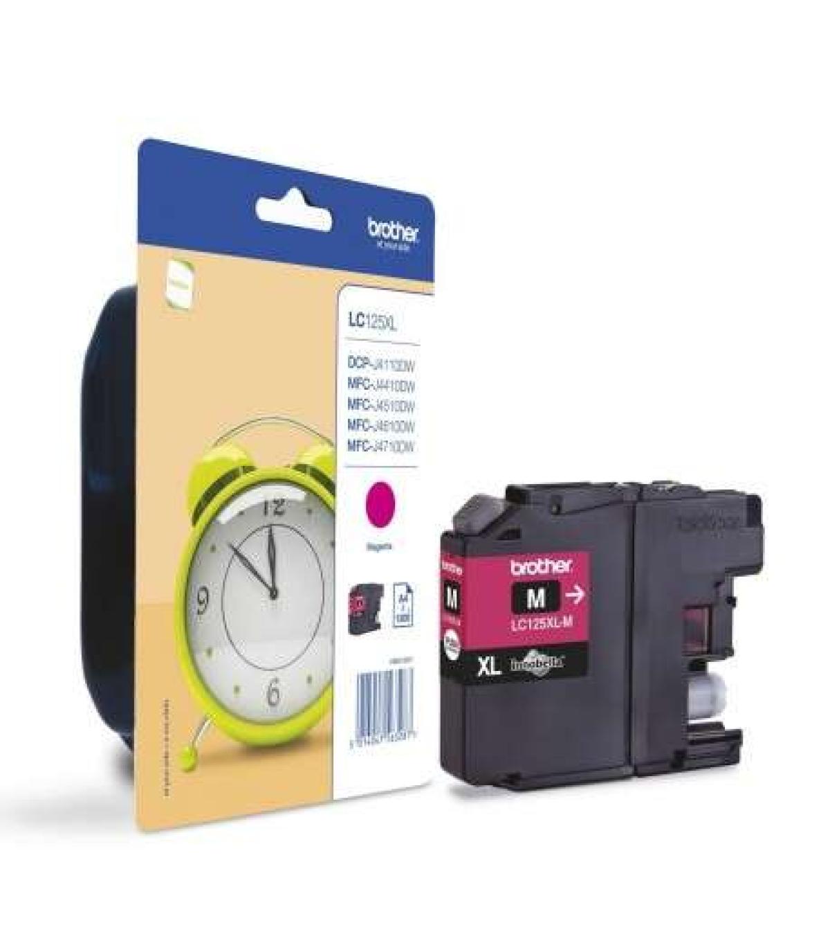 Brother LC125XL Magenta Cartucho de Tinta Original - LC125XLMBP