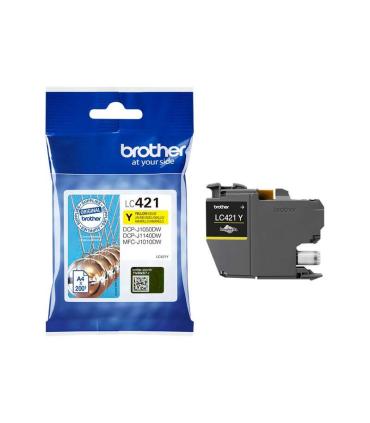 Brother LC421 Amarillo Cartucho de Tinta Original - LC421Y