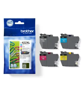 Brother LC422XL Pack de 4 Cartuchos de Tinta Originales - LC422XLVAL