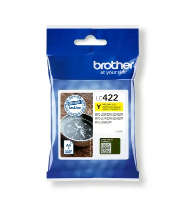 Brother LC422 Amarillo Cartucho de Tinta Original - LC422Y
