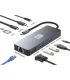 Docking USB Tipo-C Leotec LEDS03/ 3xUSB/ 1xUSB Tipo-C PD/ 1xHDMI 4K/ 1 xDisplayPort/ 1xVGA/ 1xAudio/ 1xRJ45/ 1xLector Tarjetas..